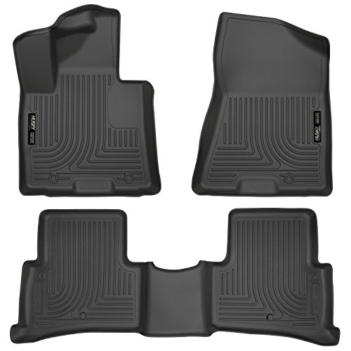 Husky Liners Weatherbeater Floor Mats | Fits 2019-2021 Hyundai Tucson; 2017-2022 Kia Sportage | Front & 2nd Row, 3-pc Black - 99891