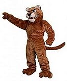 Cougar Mascot Costume Adult Size for Men & Women with Built-in Fan Inside the Head