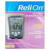 ReliOn Ultima Blood Glucose Monitoring System - no Coding Required - Fast and Accurate Testing (5 Seconds)