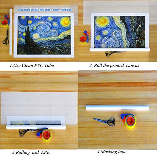 Yooyu Afrikaanse Grote Leeuwen Gezicht Canvas Schilderijen op de Muur Kunst Posters En Prints Dieren Leeuwen Art Pictures Voor Woonkamer 70x140cm Frameless - Afbeelding 4