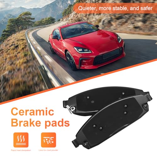 Image of D1080 Front Ceramic Brake Pads Kit Fit For Jeep Grand Cherokee 2005-2010, For Jeep Commander 2006-2010