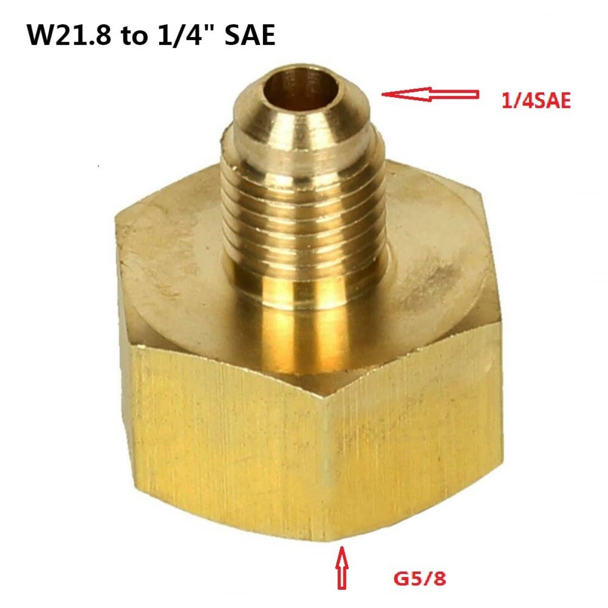 Adattatore per condizionatore auto R134A 5/8" a 1/4" SAE