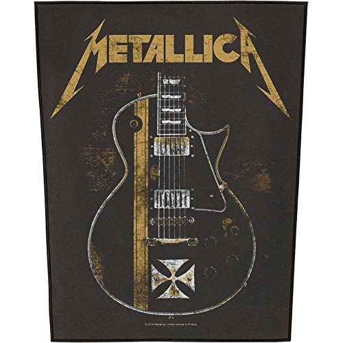Metallica Toppe Hetfield Guitar 14.2x11.8 inches Rechteckig 1 Stück Heavy Metal / Rock Rückenaufnäher