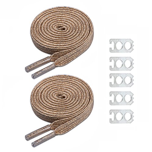 D&D DD Brillar Elasticos Cordones, Plana Un tamaño para Todos Unisexo No Hay Necesidad de Atar Los Cordones de Los Zapatos para Niños Adultos
