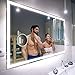 FORAM Espejo de Baño con Iluminación luz LED - Personaliza el Espejo de Pared con Accesorios - 120x80cm - Diferentes tamaños para Baño - Iluminado, retroiluminación - L01