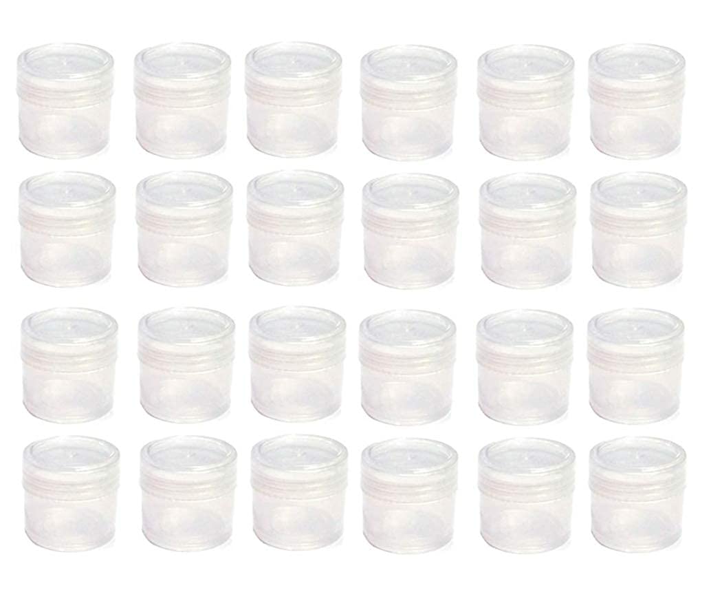 Hunky Dory 72pcs 5grams Unbreakable Plastic Transparent with Clear Cap Cosmetics Shan Container for Creams,Lip Balm, Body Butter, Essential oil, Costemic, Makeup Use-picture-43