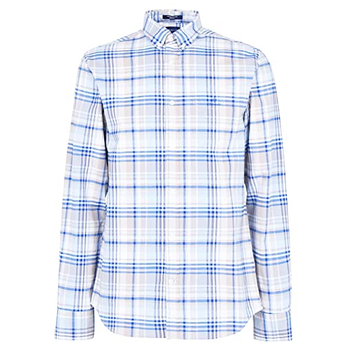 Chemise Gant homme oxf plaid bd en coton haut de gamme