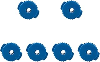 Dickly 6X Tuercas de liberación rápida para platillos,Accesorios de batería,Reemplazo Tapas de platillos rápidos fáciles de Instalar para Jazz,Accesorio de, Azul