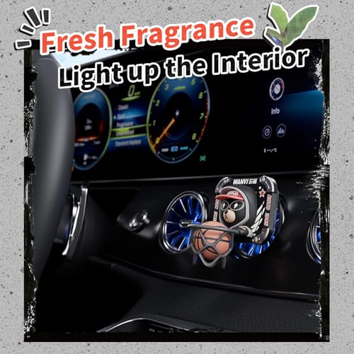 Image of KOMMI Cute Air Freshener Doll Car Vent Decoration for Man, Woman, Boy and Girl Fresheners Decor Scentsy and Decorative Vent Clip for Cars, Bedroom or Office (Jaco Bear)