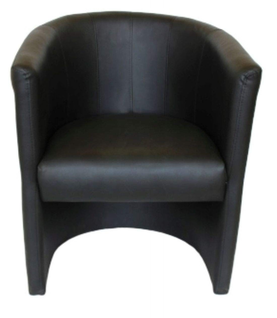 Sedia Club Tom In Similpelle – Poltrona Da Salotto, Sedia Da Ufficio, Sgabello Cocktail, Colore Grigio, Made In Poland
