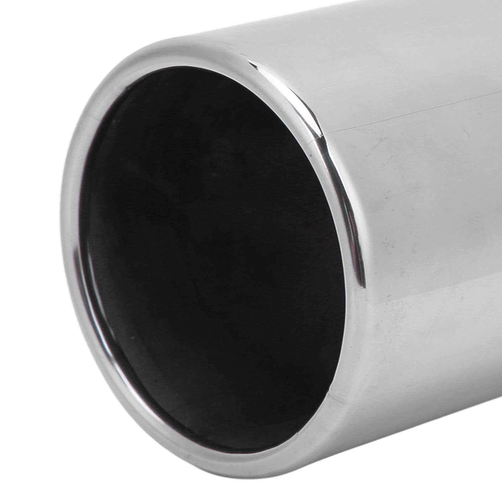 Embout D'échappement de Voiture Antirouille en Acier Inoxydable 60mm Entrée 89mm Sortie Miroir Poli Universel pour Automobiles