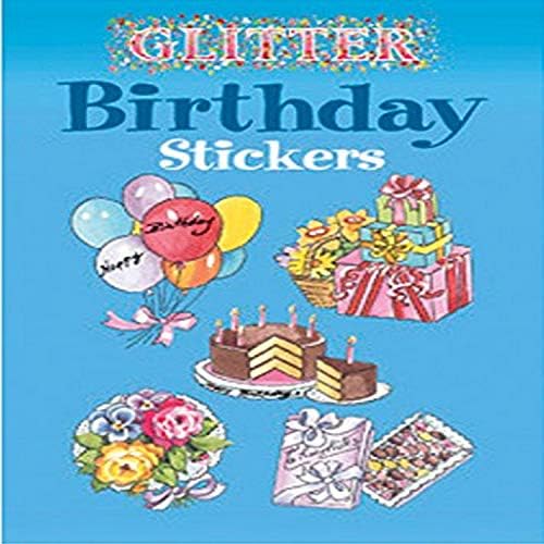 Dover Stickers Dover Books DOV-43939-9 Glitter Birthday Stickers : Amazon.in: Toys & Games