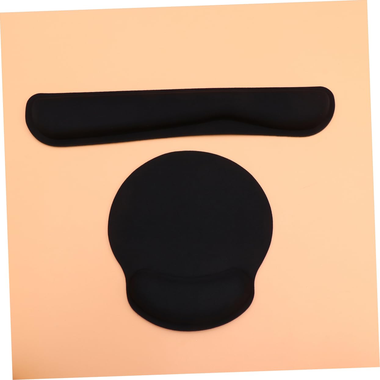 2sätze Memory Handgelenkauflage Und Mauspad Für Ergonomische Unterstützung Elastische Handballenauflage Für Bequemes Arbeiten Und Gaming Schwarz