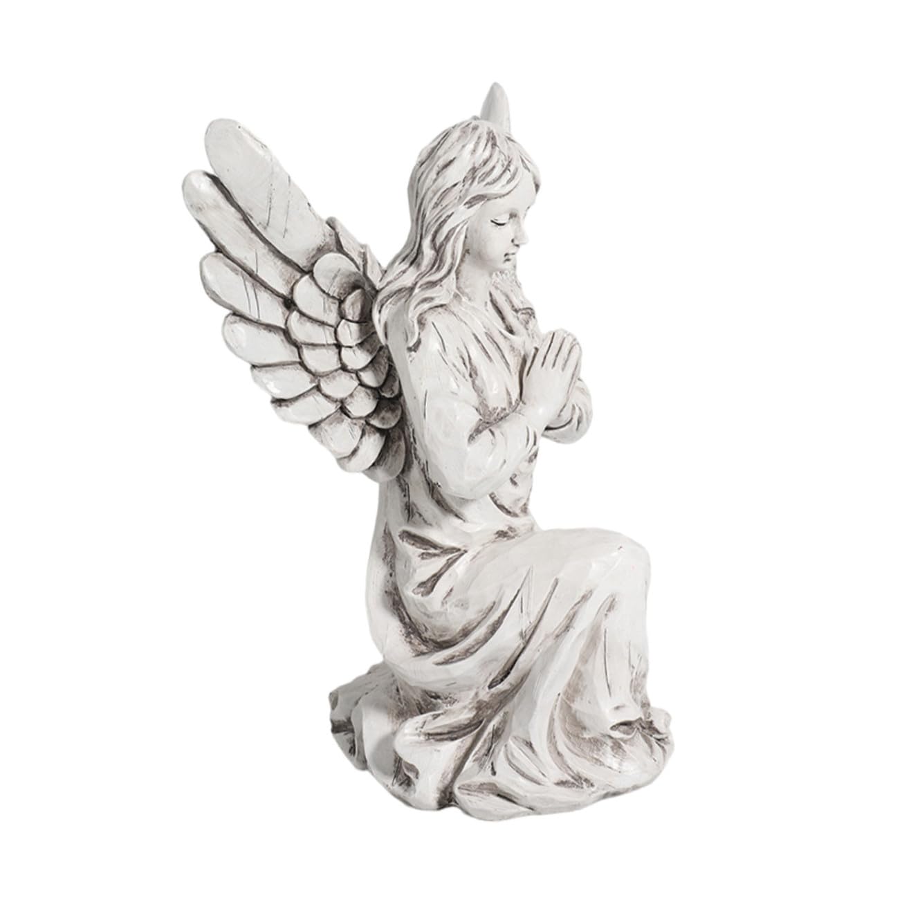 Figurine ange décoratif en résine artisanale pour salon moderne et bureau
