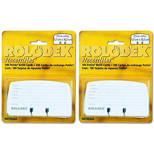 Petite Refill Cards, 2 1/4 x 4, 100 Cards/Pack