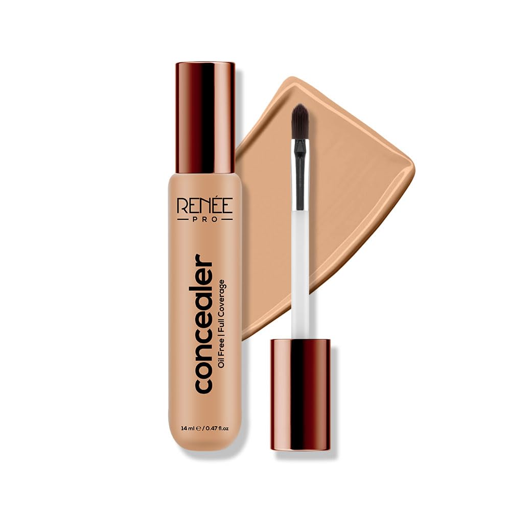 RENEE PRO Liquid Concealer - Chestnut, Lightweight, Full Coverage, Long-Lasting, Buildable. Seamlessly Hides Blemishes & Dark Spots for Natural Finish. Infused with Vitamin A & Niacinamide 14ml-image-26