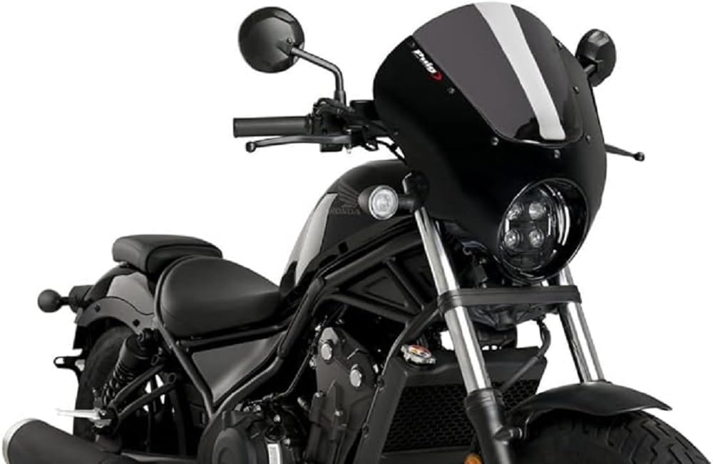 Puig Windschutzscheibe Semicarenato Dark Night für Honda CMX500 Rebel 20-24
