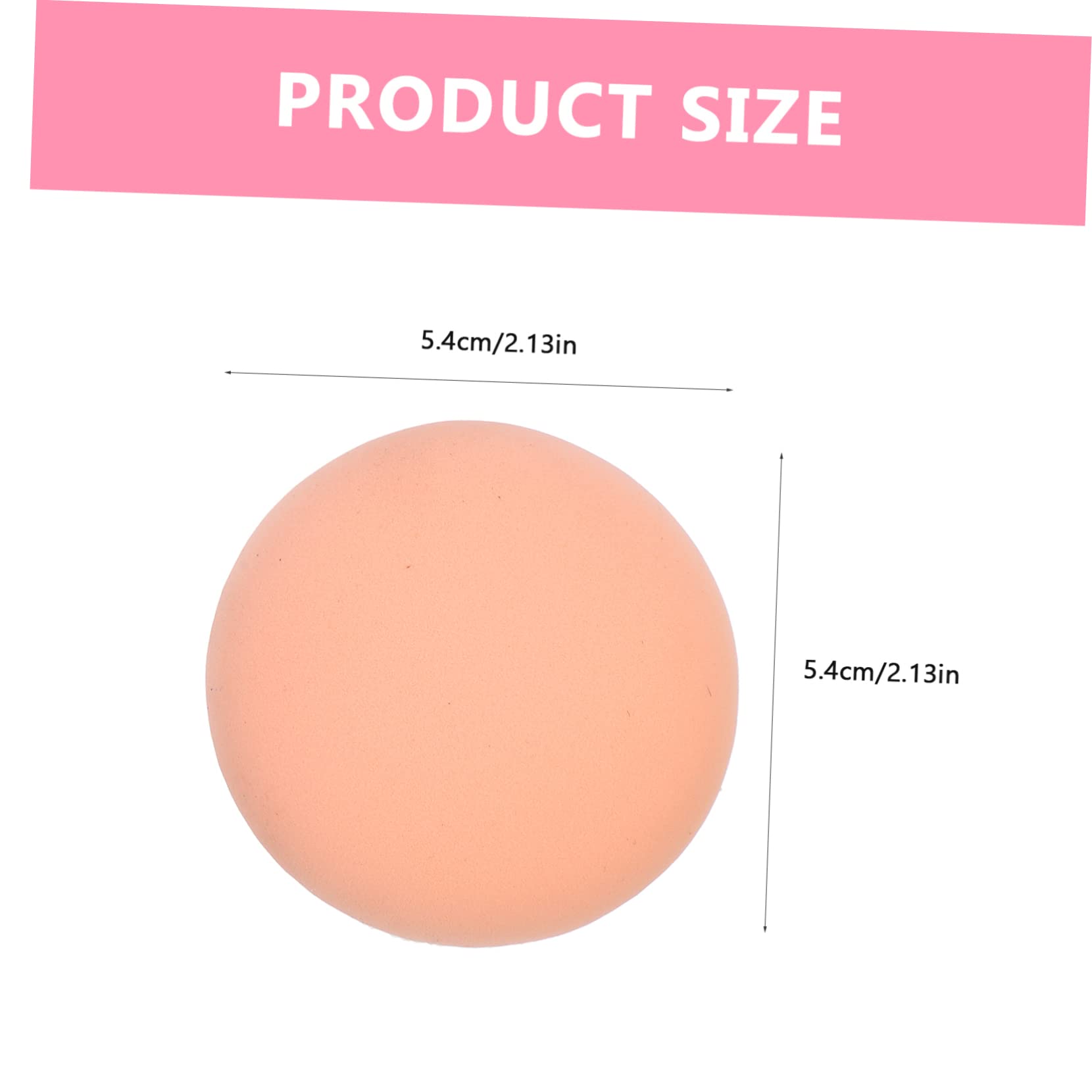 FRCOLOR 4Pcs Reusable Makeup Powder Puff Fluffy Velour Cosmetic Sponges for Easy Application for Loose Powder and Foundation Portable and Durable Girl Makeup Tools