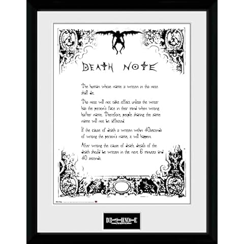 GB eye Death Note Framed Collector Print Cover