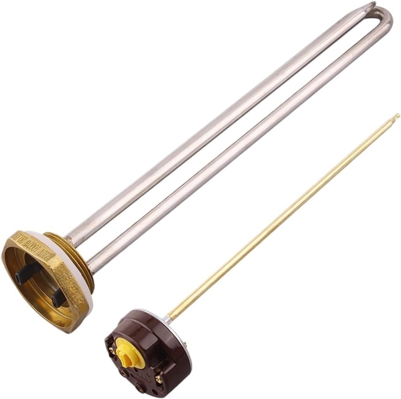 1pcs Electric Water Heater with Probe Immersion Heating Element U Type Tube Screw Heater 220v 1000W 1500W 2000w(Heater only,220V_2KW)