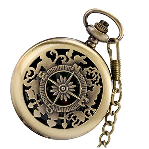 Brújula de bolsillo vintage portátil para senderismo