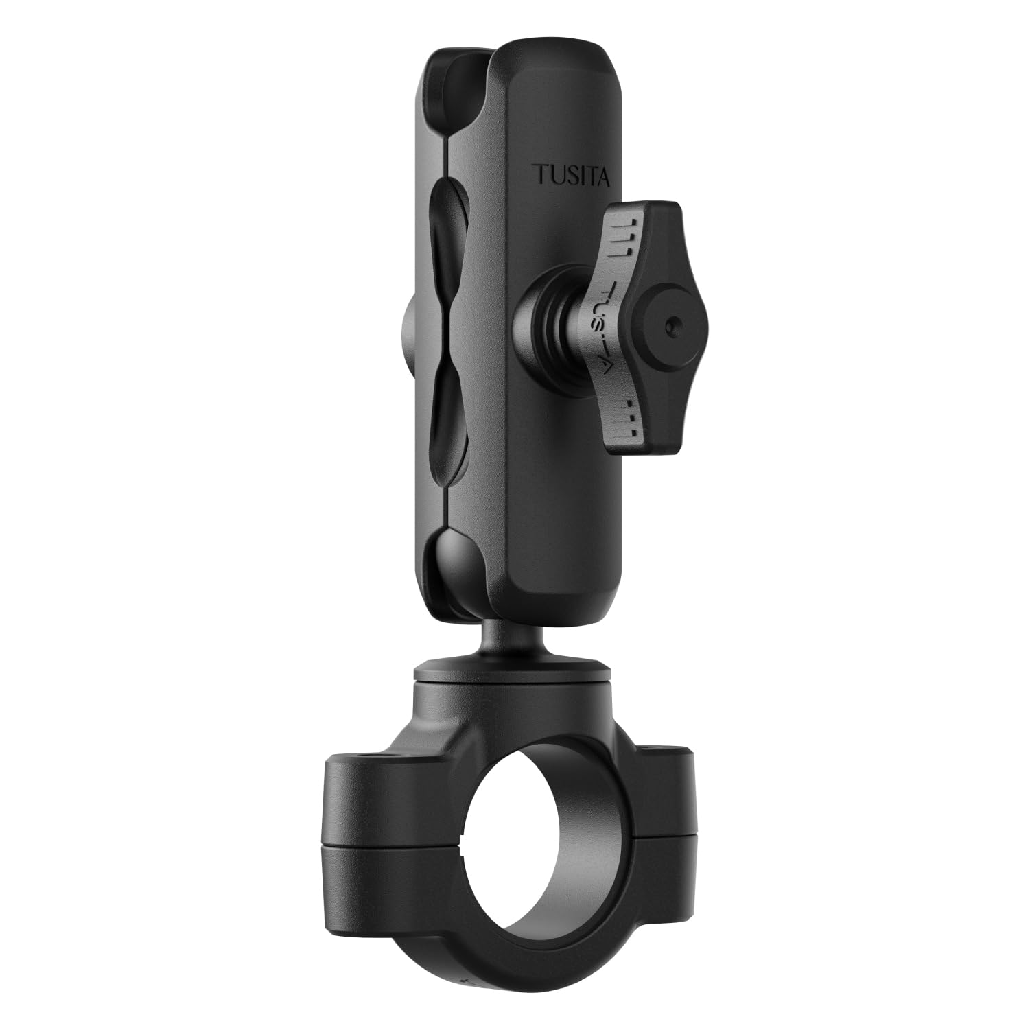 TUSITA Supporto Manubrio Moto - Base Piccola con Braccio a Doppio Presa Medio - 1" B Misura