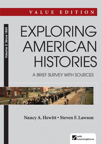 Exploring American Histories: A Brief Survey, V... 1457659859 Book Cover