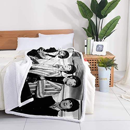 Couverture Sieste Groupe Rock Britannique Impression Sherpa Fleece Quilt Throw Blanket The Beatles Room Decor Fuzzy Blanket Ringo Starr Fuzzy Blanket for Sofa Bed Couch All Seasons 80x120cm - Les Beatles, Paul McCartney, John Lennon, RIngo Starr, George Harrison Couverture Sieste Groupe Rock Britannique Impression Sherpa Fleece Quilt Throw Blanket The Beatles Room Decor Fuzzy Blanket Ringo Starr Fuzzy Blanket for Sofa Bed Couch All Seasons 80x120cm – Image 4