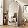  71x32-Arched-Large-Full-Length-Mirror-Solid-Wood-Frame-Floor-Large-Mirror-for-Living-Room-Bedroom-Hanging-Leaning-Wall-Mounted-White
