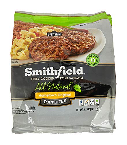 Smithfield, Hometown Original Fully Cooked Pork Sausage 8 Patties, 24 Oz (Frozen) #TOP11