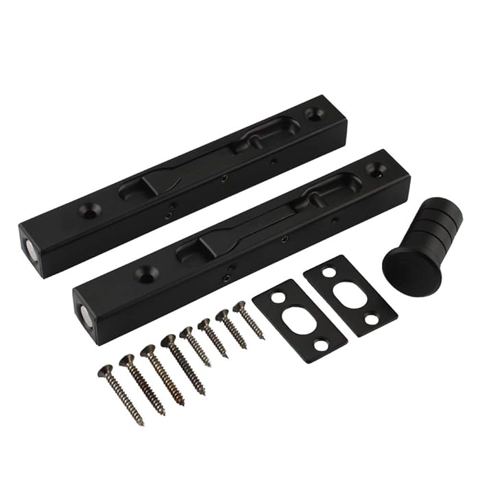 Buy Hidden Latch & Bolt Black 304 Stainless Steel 6 inch(15cm) Security