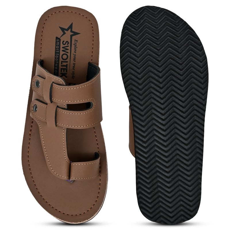 Stylish Flip Flops and Slippers for Men | Comfortable & Lightweight Rubber Chappals Anti-Skid, Durable, Casual Footwear for Home & Outdoor Use (ALL-SWOLTEK-NEW-CHEEKU-SOLDIER-0006_PT)-picture-12