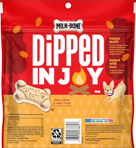 Image of Milk-Bone Dipped Toasted Marshmallow Flavored Dog Biscuits with Other Natural Flavors, 10 Oz. Bag