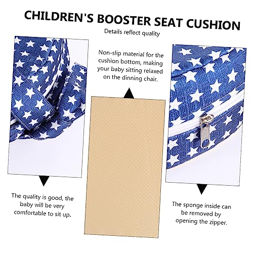 SHOWERORO 1 Unidade Almofada De Assento Aumentada Almofada Para Cadeirinha Almofada Lavável Tecido D