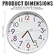 Kinder Wanduhr, 30cm Lernuhr Wanduhr für Jungen und Mädchen, Quartz Lautlos Kinder Wand Uhr ohne Tickgeräusche, Bunt Zahlen Lernuhr, Lautlose Dekouhr Kinder für Kinderzimmer Kindergarten Schule