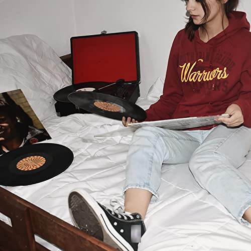 Tourne-Disque Bluetooth, Platine Vinyle Portable à 3 Vitesses, Haut-parleurs stéréo intégrés, Conception de Valise… - Les Beatles, Paul McCartney, John Lennon, RIngo Starr, George Harrison Tourne-Disque Bluetooth, Platine Vinyle Portable à 3 Vitesses, Haut-parleurs stéréo intégrés, Conception de Valise… – Image 8