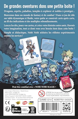 Nobi Nobi Épée / Jeu de société / À partir de 10 Ans / 1 à 5 Joueurs / 30-60 minutes: Le petit jeu de rôle de table ! – vue 2