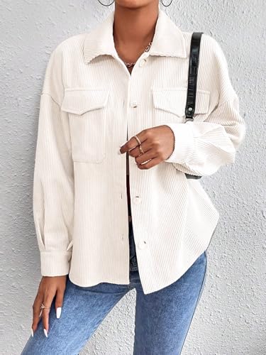 Image of GRECIILOOKS Women Poly Lycra Standard Length Oversized Jacket Korean Style Casual Outerwear | Streetwear Party Jacket with Trendy Loose Fit Casual Shirt