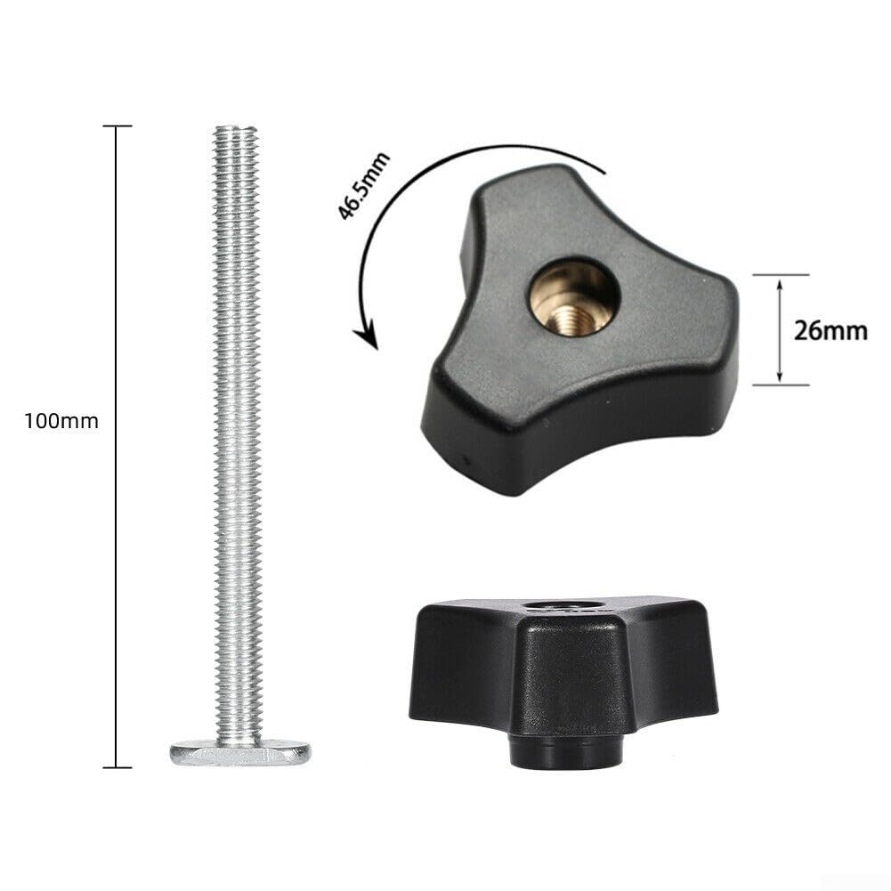 Guida Binario A T In Alluminio Anodizzato 1000 Mm – Con Viti In Acciaio, Per Fresatrici, Seghe E Banchi Da Officina