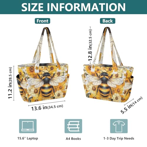 Bolso Tote Pequeño para Mujer con Flores Tropicales miniatura 6