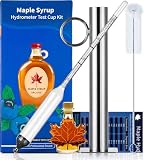 【Professional Level Accuracy for Confident Maple Syrup Making】This maple syrup hydrometer kit is built for reliable syrup density testing so you can stop guessing. Measure sugar concentration precisely to avoid undercooking or overcooking, helping yo...