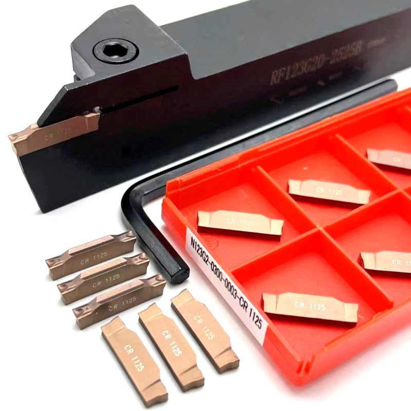 Tool Part for 123E17-1616B 123E17-2020B 123E17-2525B 123G20-1616B 123G20-2020B 123G20-2525B Tool Holder for N123 Grooving Tool - (Angle: No Tool Holder/Shank Diameter: N123G2-0300-CR 1125)