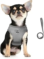Vista 16 de FEimaX Juego de arnés y correa para perro, malla suave ajustable, de fácil control, chaleco ligero para gatos con tiras reflectantes, a prueba