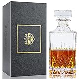 Picture of Premium Whiskey Decanter, KANARS Sophisticated Scotch Decanter with Luxury Gift Box for Men Dad Brother Husband, Non-Lead Crystal Liquor Bottle, Gift for Birthday Retirement Housewarming Christmas