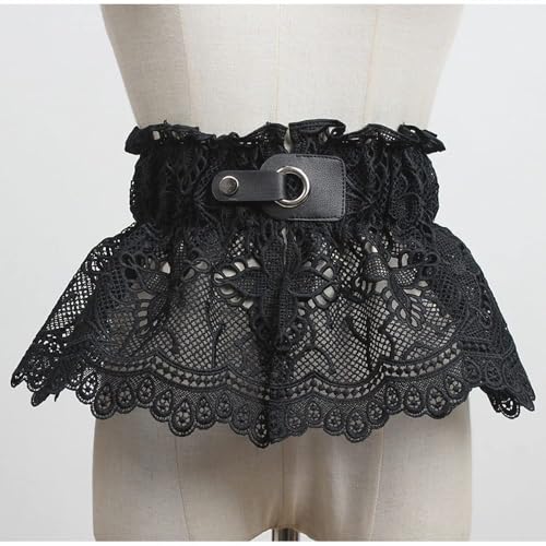Womens Lace Belt Faux Leather Wrap Self Tie Waist Belt Cinch Boho Dress Belts2