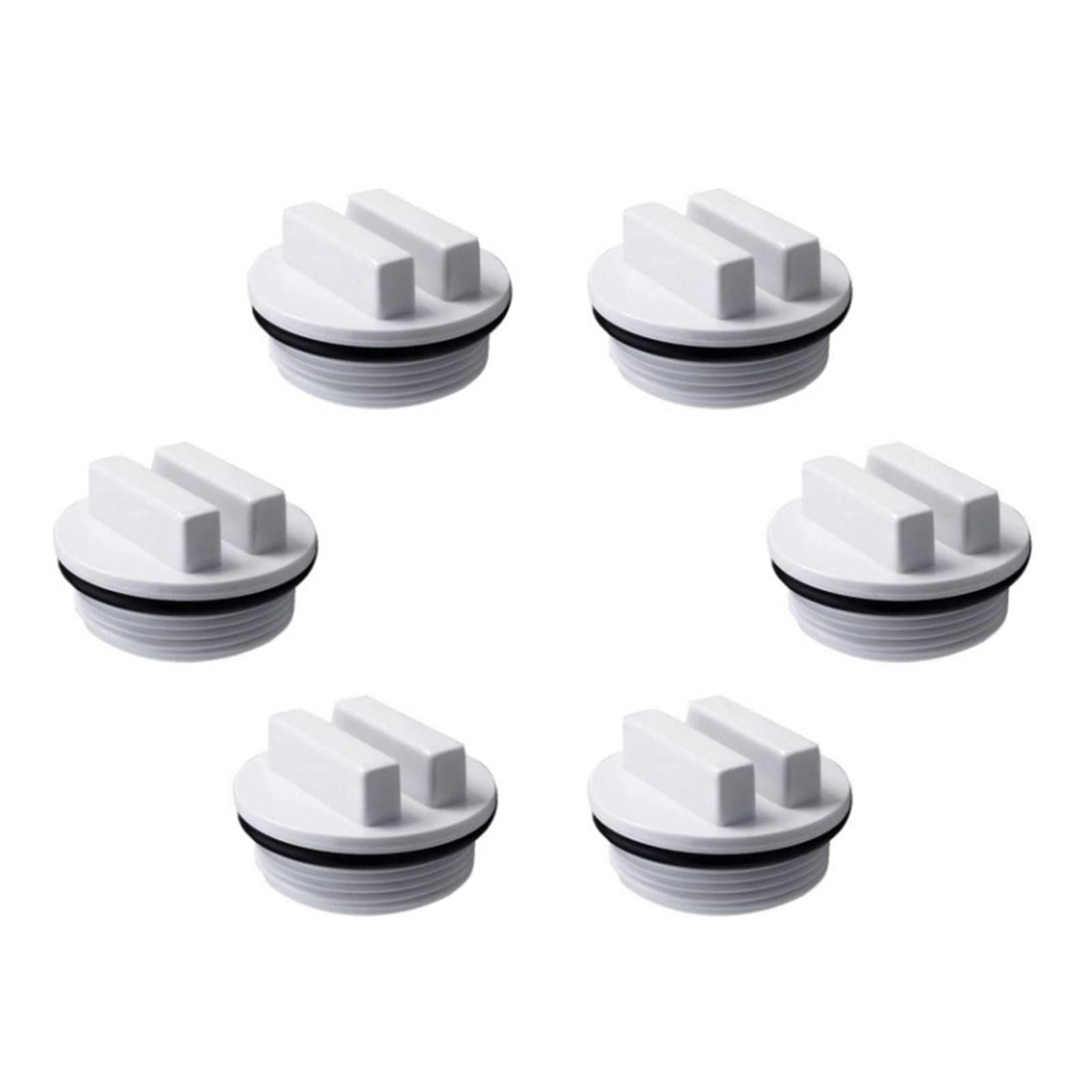 PANGBOER Of 6 Threaded Pool Spa Fitting Winterizing Pool Spa Drain Plug Suitable for Professionals Winterizing