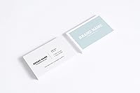 Vista 10 de Tarjetas de visita personalizadas 3.5x2 pulgadas 250 tarjetas de papel mate Diseño personalizable con textura suave Nouveau tarjeta stock