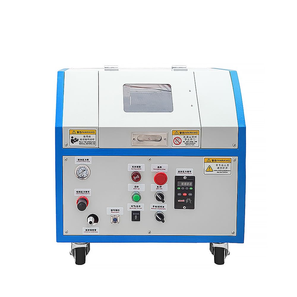 HNZXIB 9KG Capacity Dry Ice Cleaning Machine, Intelligent Dry Ice Cleaning Machine, Dry Ice Mold Cleaning Machine, Shoe Mold Injection Dry Ice Cleaning Machine, No Wear and No Pollution, Fast Cleaning