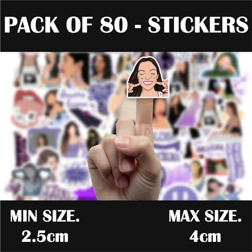 Image of 80 Pcs Olivia Rodrigo Stickers for Journal Diary Laptop Mobile DIY Decor Scrapbook Sticker