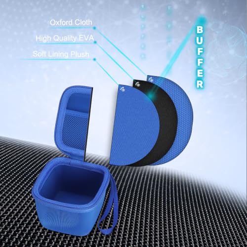 Image of XANAD Hard Case for Oklar /MMIZOO /Medline /IPROVEN Wrist Blood Pressure Cuff Monitor Within Size 4'' x 3'' x 3'',Blue